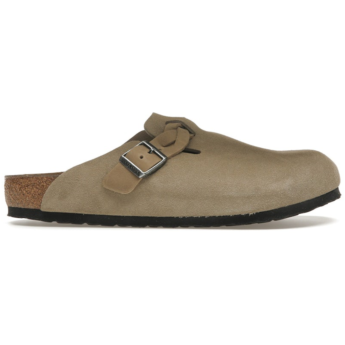 Birkenstock Boston Braided Suede Taupe - 36