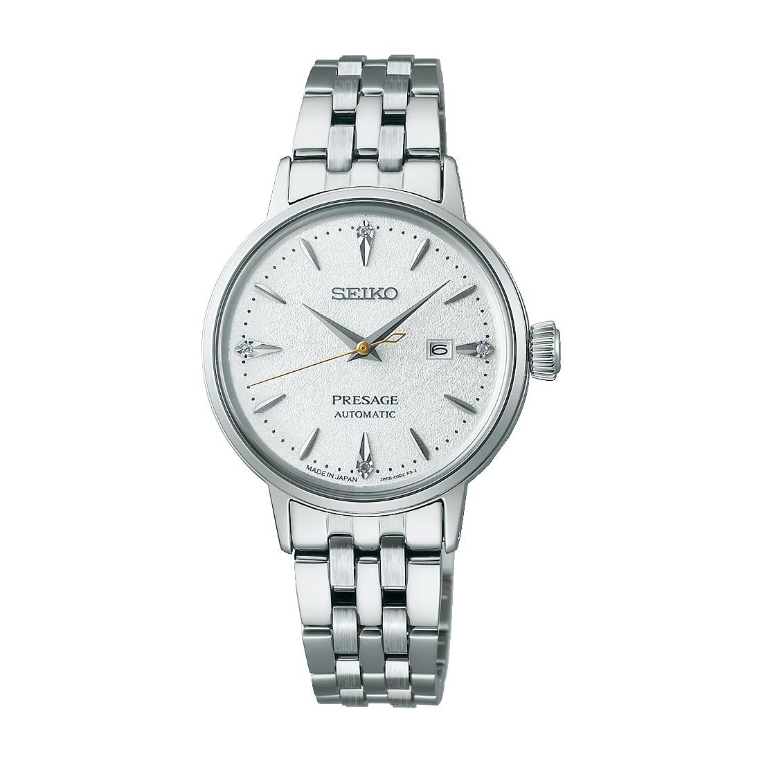 Seiko Presage Cocktail Time 30mm SRRW005 Women's Watch, Silver,