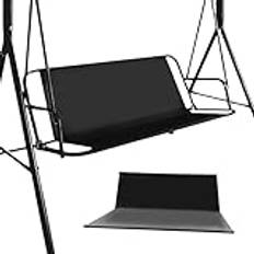 Garden Swing Seat Cover Ersättning 45x19x19 tum Vattentät gård Swing Chain Cover Fit For Outdoor 2 och 3 -sits Swing Chair Black Swing Seat Cover för