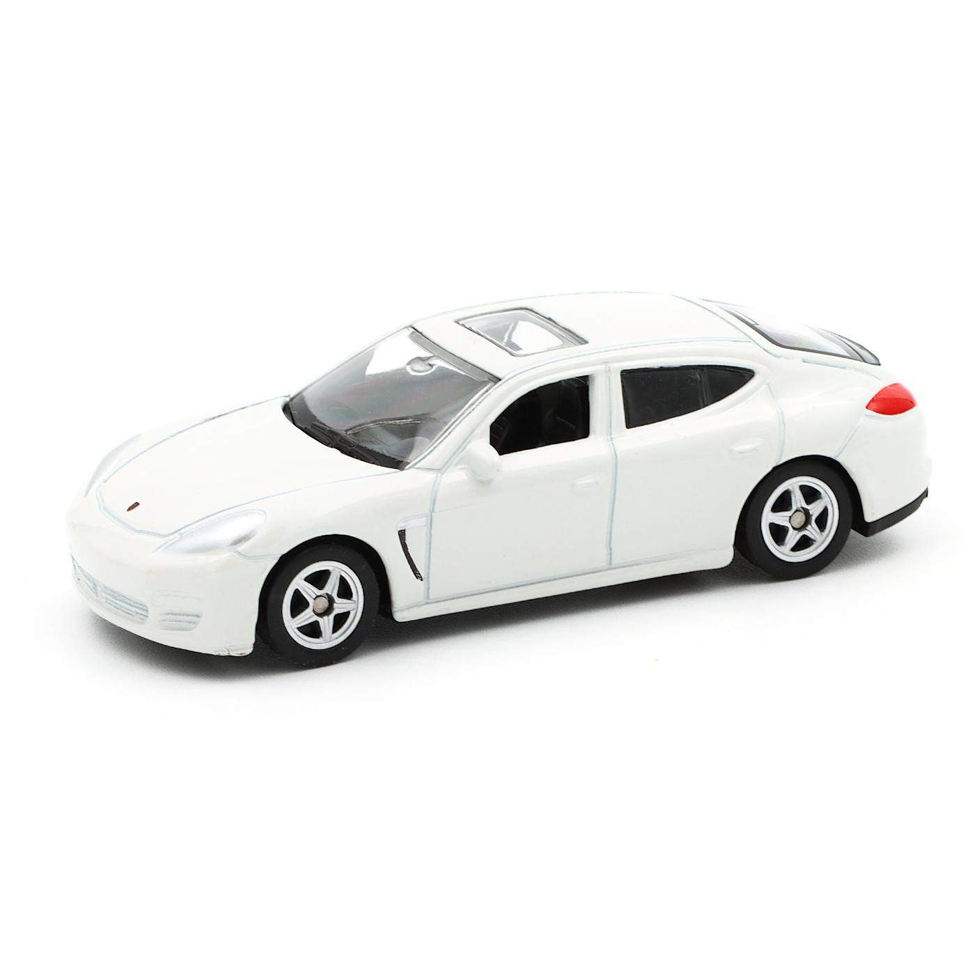 Porsche Panamera S - Vit - Welly - 7 cm
