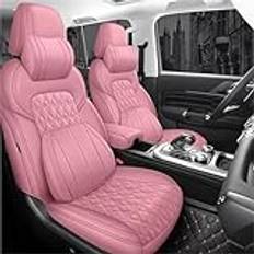 Bilstolsöverdrag set Bilstolsöverdrag 5 Säte För Toyota För ALLION För AQUA För Auris För Avalon För Belta För Hilux För Harrier För Highlander För Frontlander Sätesöverdrag set(Pink,Luxury)