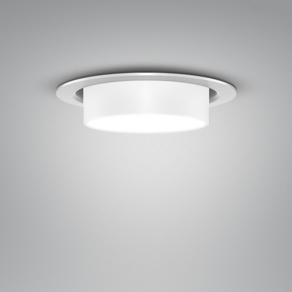 Punktlampen Ø 110 mm downlights Focus Lighting - Hvid med hvidt glas / 4000 kelvin Ra80 / 6W 250mA