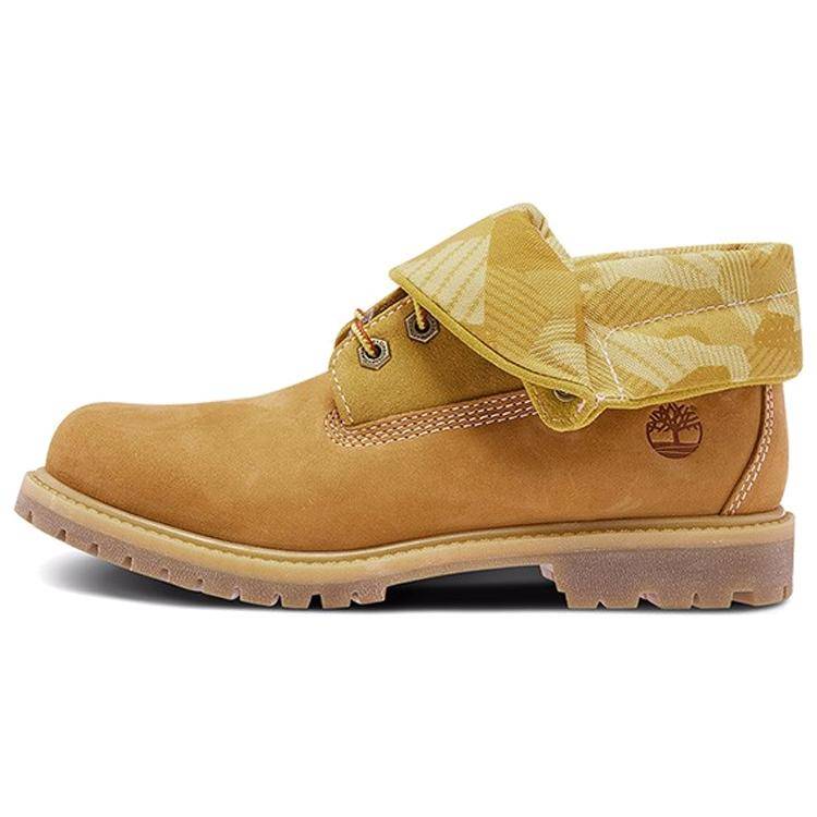 Timberland Roll Top Vattentäta Slitstarka Bekväma Ankelhöga Utomhusstövlar Dam (Unisex) Utomhusstövlar A28AT cm beige