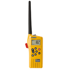 Ocean Signal 720S-00632 - SafeSea V100A GMDSS bärbar VHF-radio, 21 simplexkanaler Li-batteri, laddbart batteri, ext audio