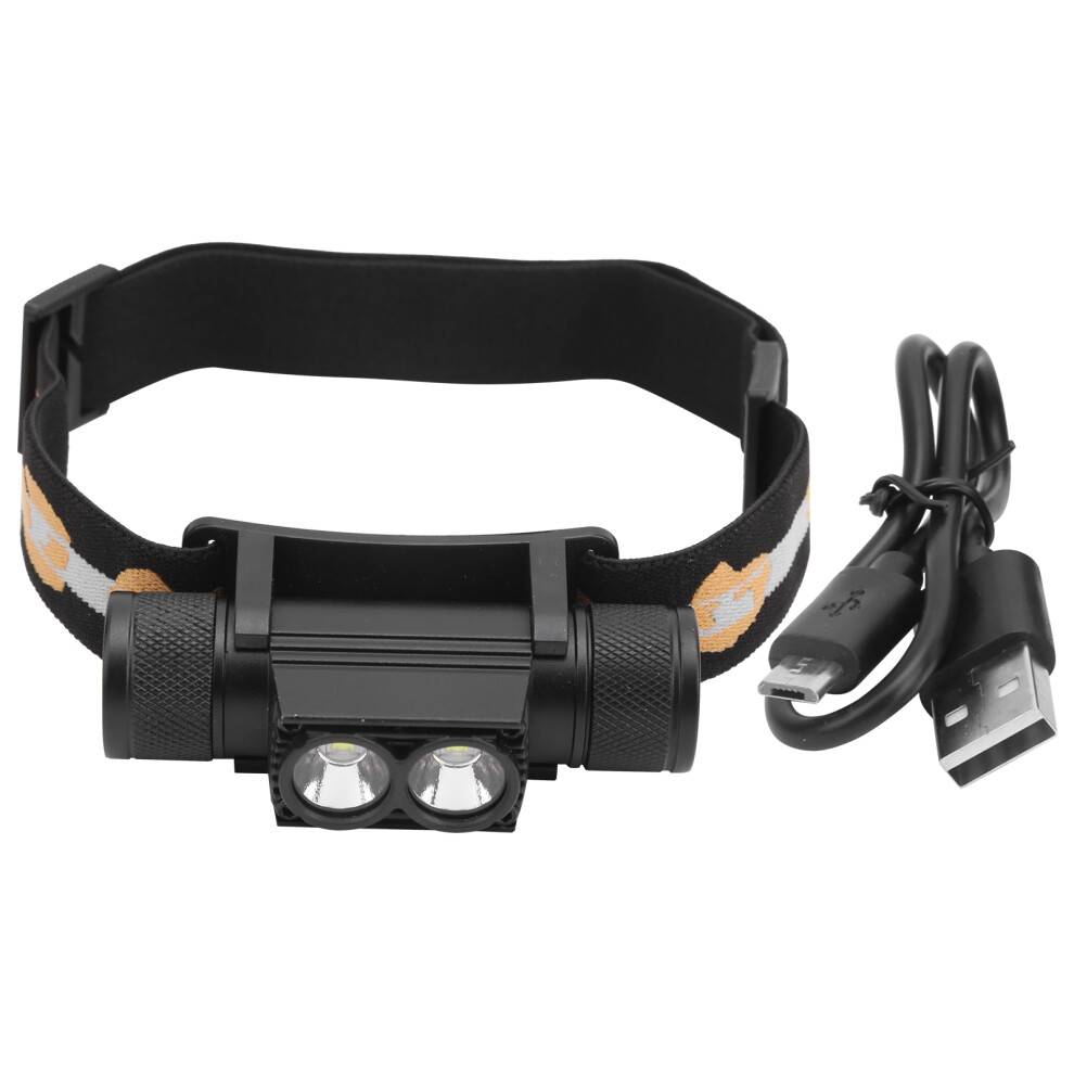 Kraftig pandelampe til camping og vandreture, genopladelig hvid LED vandtæt 18650 batteri lommelygte med røde stråler, høj CRI neutral LED,