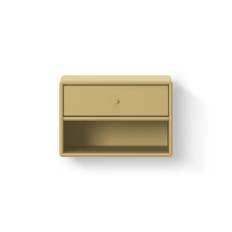 Montana - Dash - Suspension Rail - Colour: Cumin - Sängbord - Peter J. Lassen - Gul - MDF