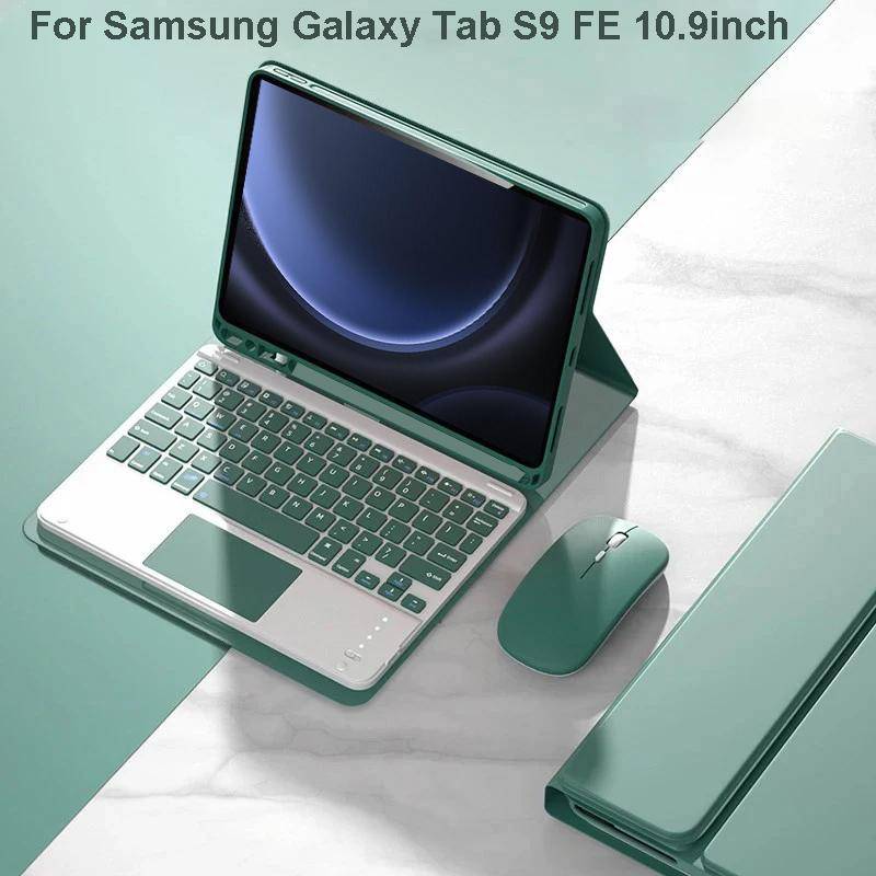 Fodral till Samsung Galaxy Tab S9 FE 10,9 tum Löstagbart Bluetooth-tangentbordsfodral för Samsung Tab S9 FE 10,9 tum SM-X510/X516B