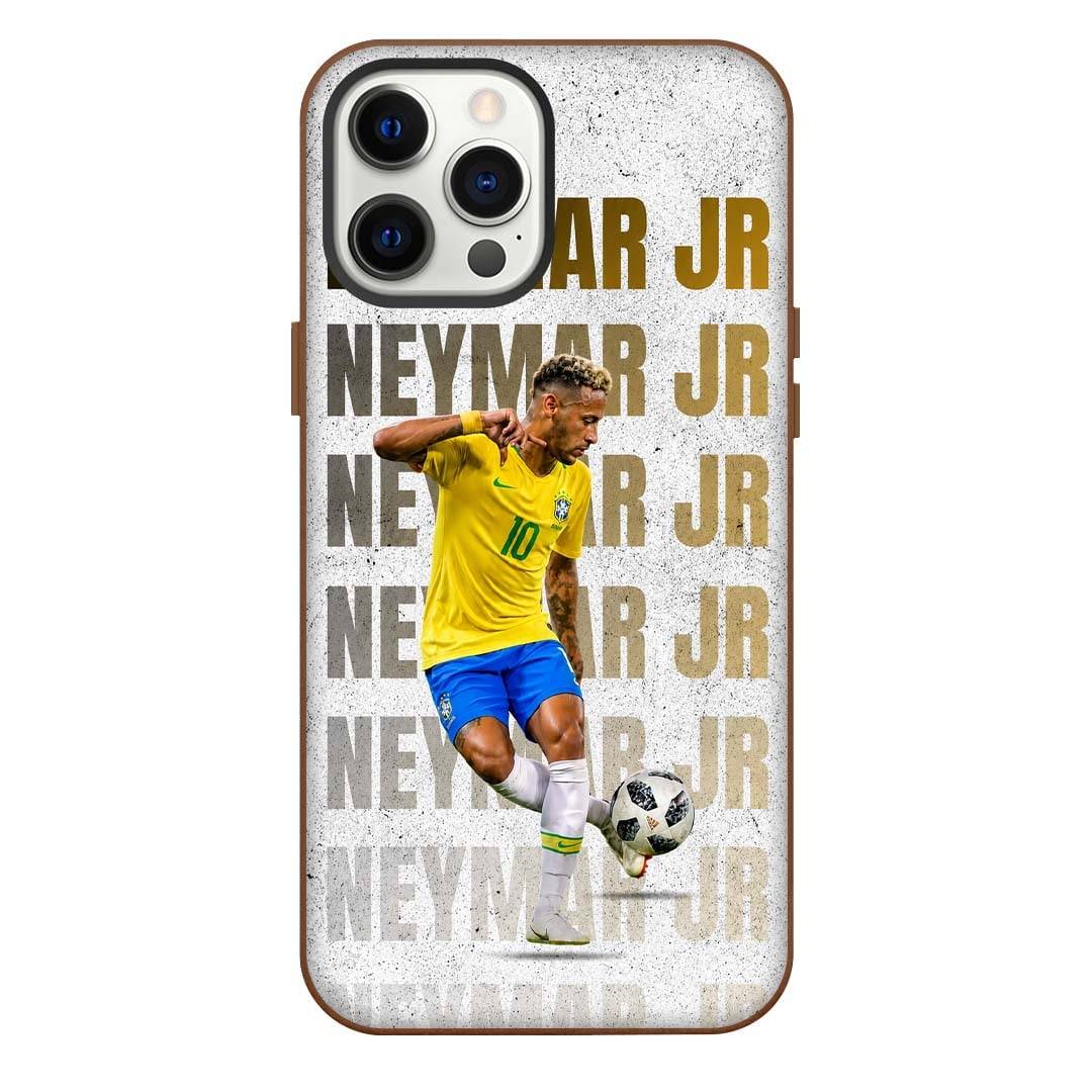Neymar Jr Phone Case For iPhone Samsung Galaxy Pixel OnePlus Vivo Xiaomi Asus Sony Motorola Nokia - Neymar Jr Jersey Number 10 Brazil National Team Freestyle Skills On Word Art Background.