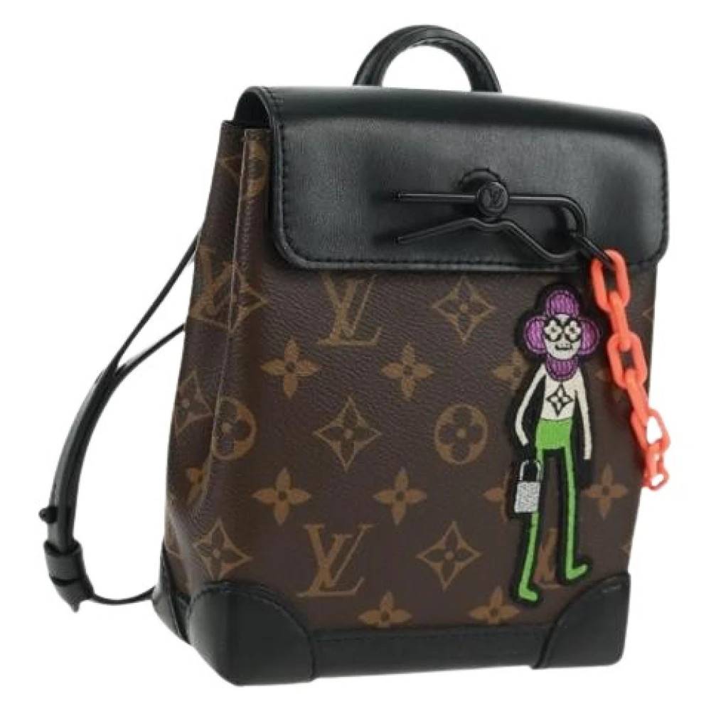 Louis Vuitton Vintage Pre-owned Canvas Rygsæk - Vintage - Dame - Brun - ONE SIZE - Tyl