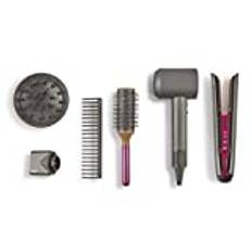 Casdon Dyson Spielzeug - Supersonic & Corrale Deluxe Styling Set - Spielzeug-Glätteisen & Föhn mit echter Funktion - mit interaktiven Lichtern & Geräuschen - für Kinder ab 3 Jahren