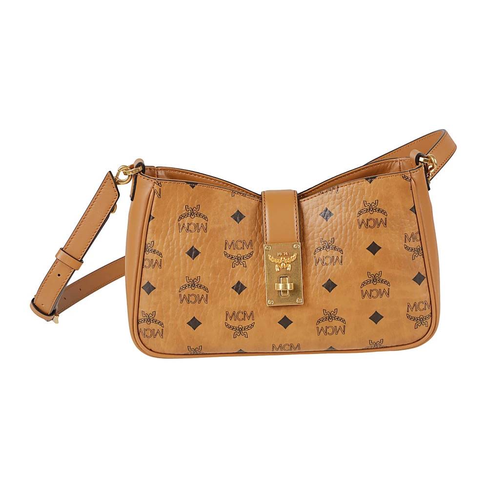 MCM Tracy VI Skuldertaske - Tasker - Dame - Brun - ONE SIZE - Uld