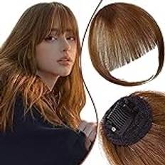 Bangs Hårklämma Bangs Clip in Hårförlängningar, Air Bangs Hårklämma Tofs Bangs Wispy Air Curved for kvinnor Daily Wear Hårstycken (Color : Blauw)