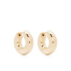 Tom Wood, Accessories , Herre, Gul, ONE SIZE, Uld, Guldtonet Sterling Sølv Hoop Øreringe