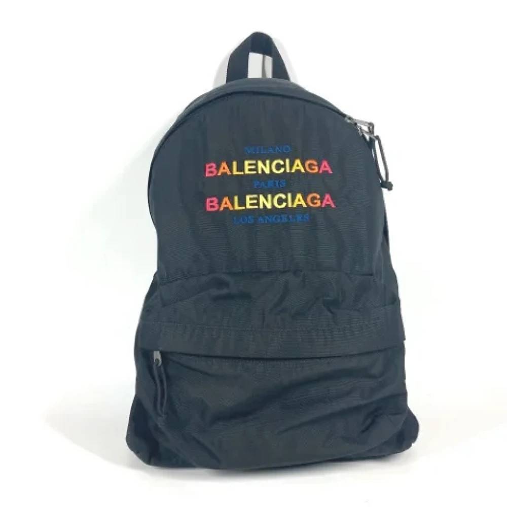 Balenciaga Vintage Pre-owned nylon balenciaga-tasker - Vintage - Dame - Sort - ONE SIZE - Nylon