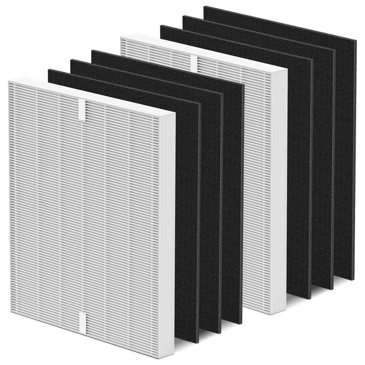 2-pack Airmega AP-1512HH Filterbyte för Coway Airmega AP-1512HH och 200M Luftrenare, HEPA Kol Förfilter