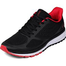 WHITIN Laufschuhe Herren Leichte Bequeme Freizeit Schwarz Gymnastikschuhe Fitness Walkingschuhe Turnschuhe Walkingschuhe Sportschuhe Größe 44