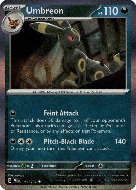 Umbreon 059/131 Pokemon SV8.5 Prismatic Evolutions