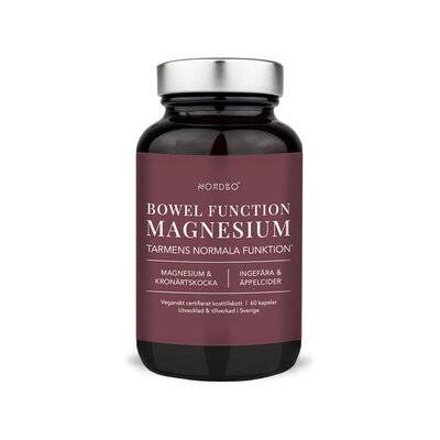 Bowel function Magnesium 60 kapslar Nordbo