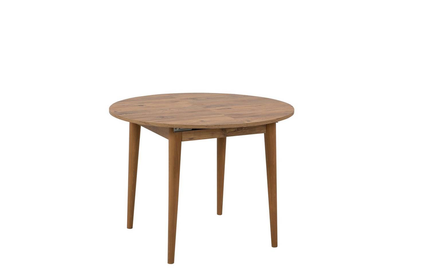 Norda Design Utdragbart matbord, 100x100 cm (öppet 131 cm) | 100% melamin, ben i trä, modern design