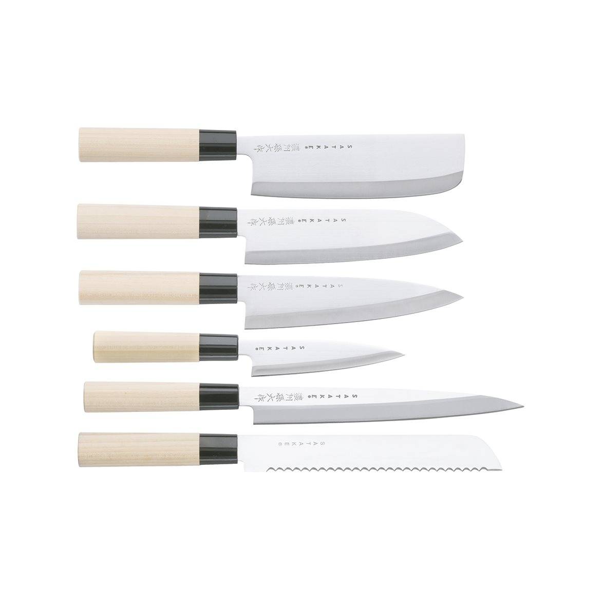 Knivset 6 delar Satake Houcho