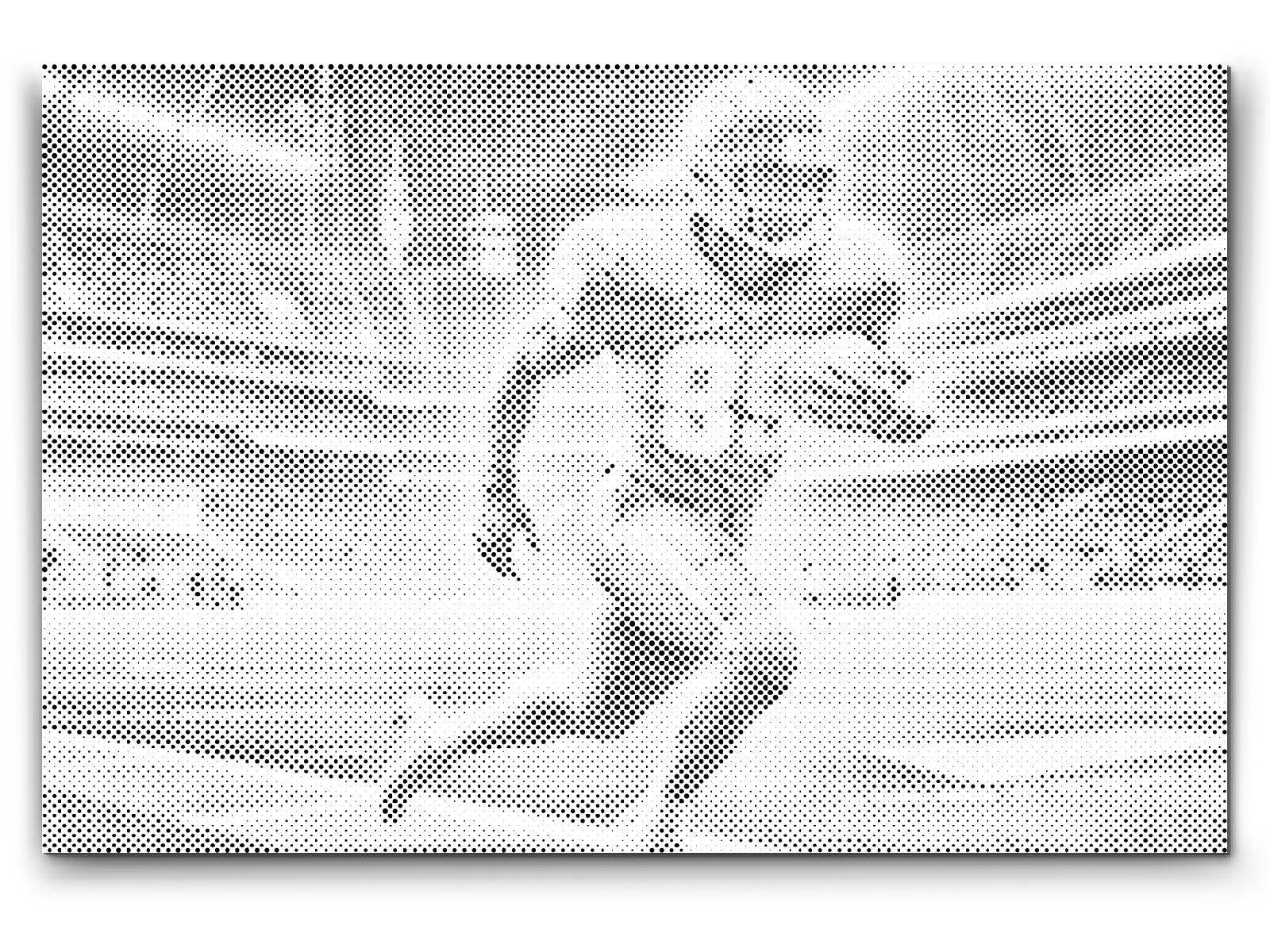 AMERICAN FOOTBALL | PRICKMÅLNING - 80x120cm (32'' x 47'') / Duk - Utan ram