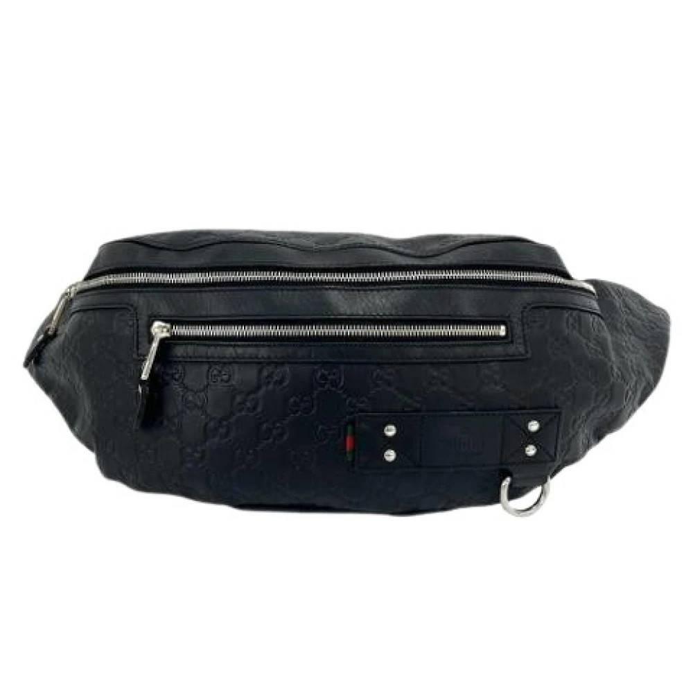 Gucci Vintage Pre-owned Sling Pouch - Vintage - Herre - Sort - ONE SIZE - Uld