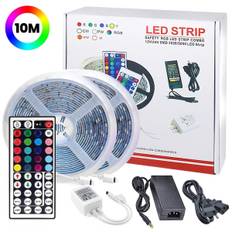 10 Meter - LED Strip Lys med RGB / Lyssløjfe / LED Strip