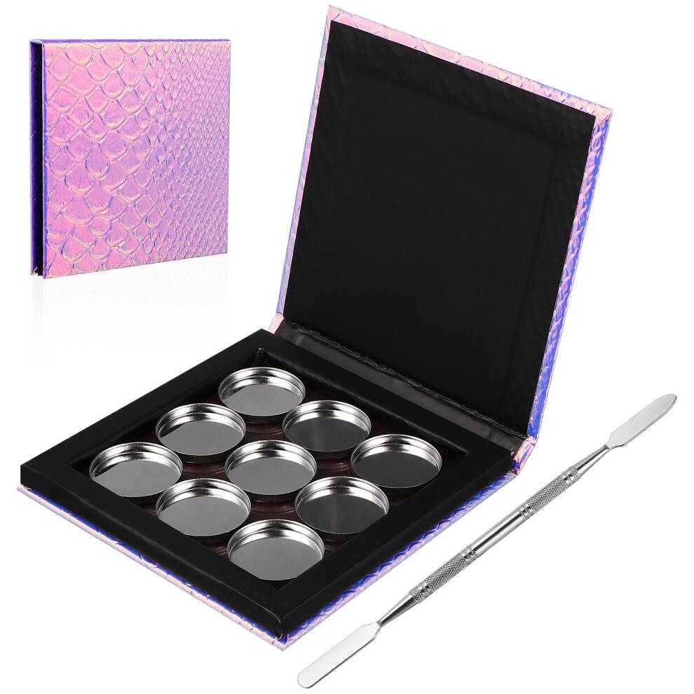 1 Set Tom Magnetisk Makeup-palett Med Metallfack Och Makeup-spåk