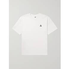 Nike - Embroidered Cotton-Jersey T-Shirt - Men - White - XL