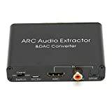 HDMI Audio Extractor Splitter, Multimedia Interface ARC Extractor Digital Till Analog Audio DAC Converter för DVD, HD TV, TV, TV Box, för, för för för