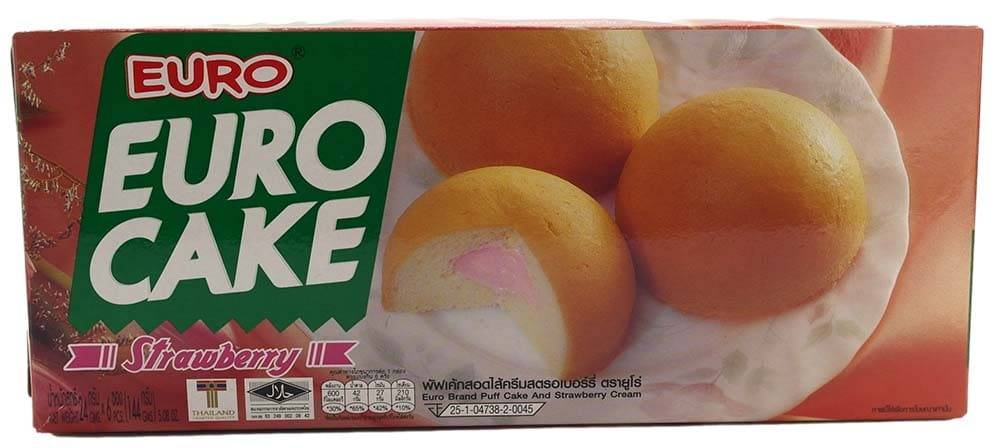 Euro Cake Jordbær 144gr