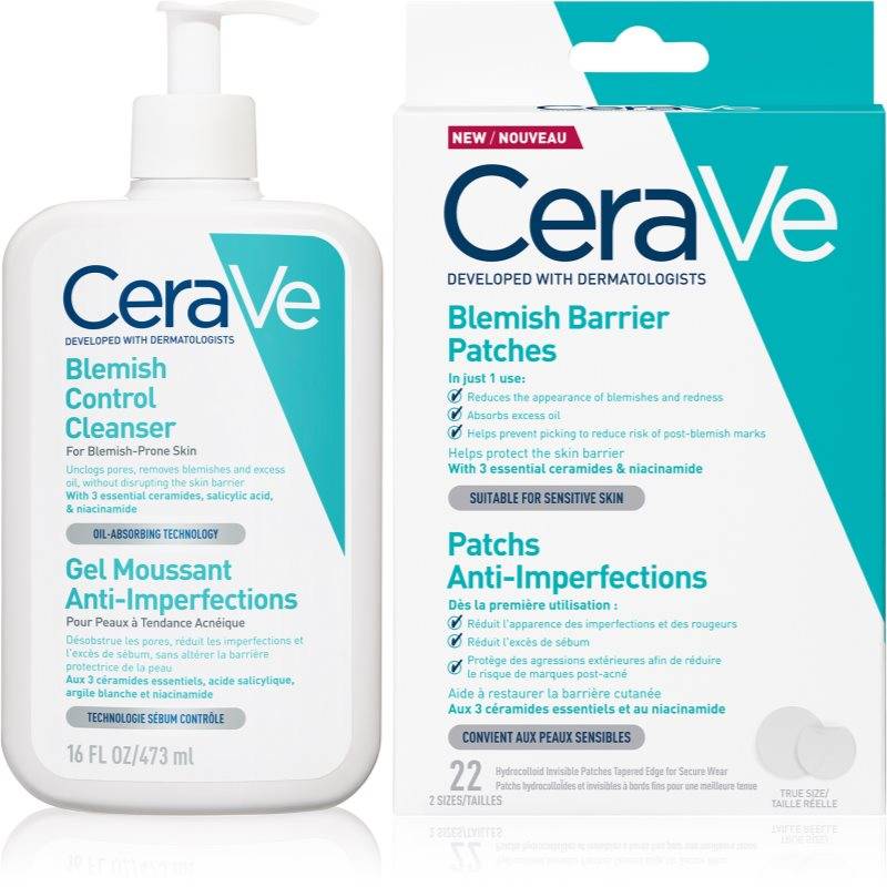 CeraVe Cleansers Blemish Control Cleanser Sæt til problematisk hud, akne - 1 stk.