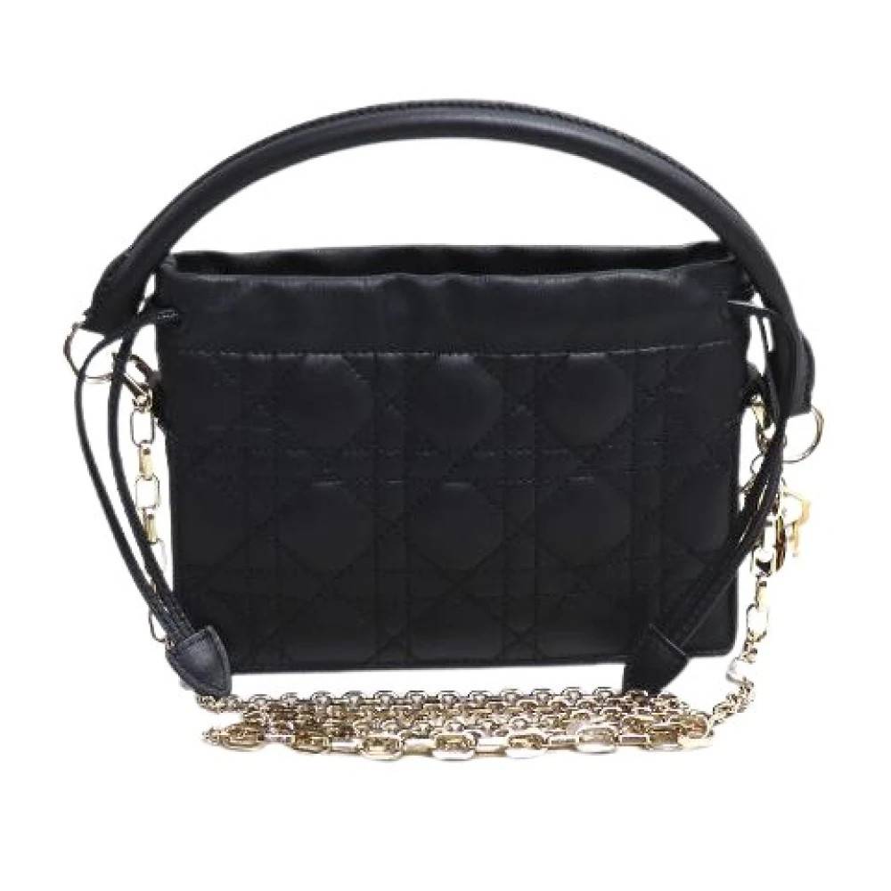 Dior Vintage - Pre-owned Lady Milley Lammhud 2way Axelremsväska Vintage - Dam - ONE Size - Läder