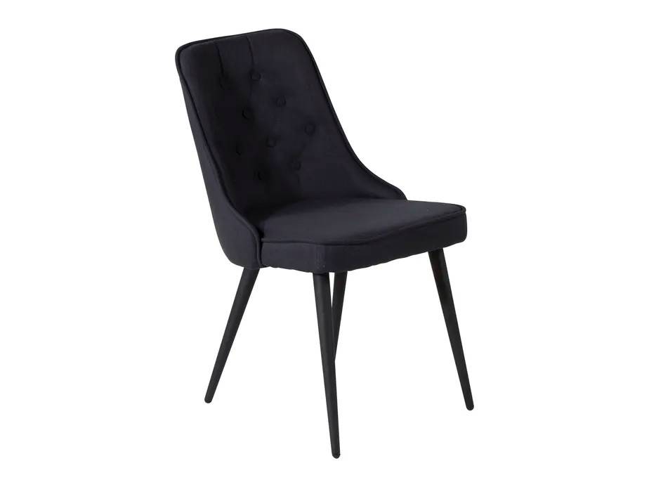 Venture Design Velvet deluxe matstol Svart Textil/svart