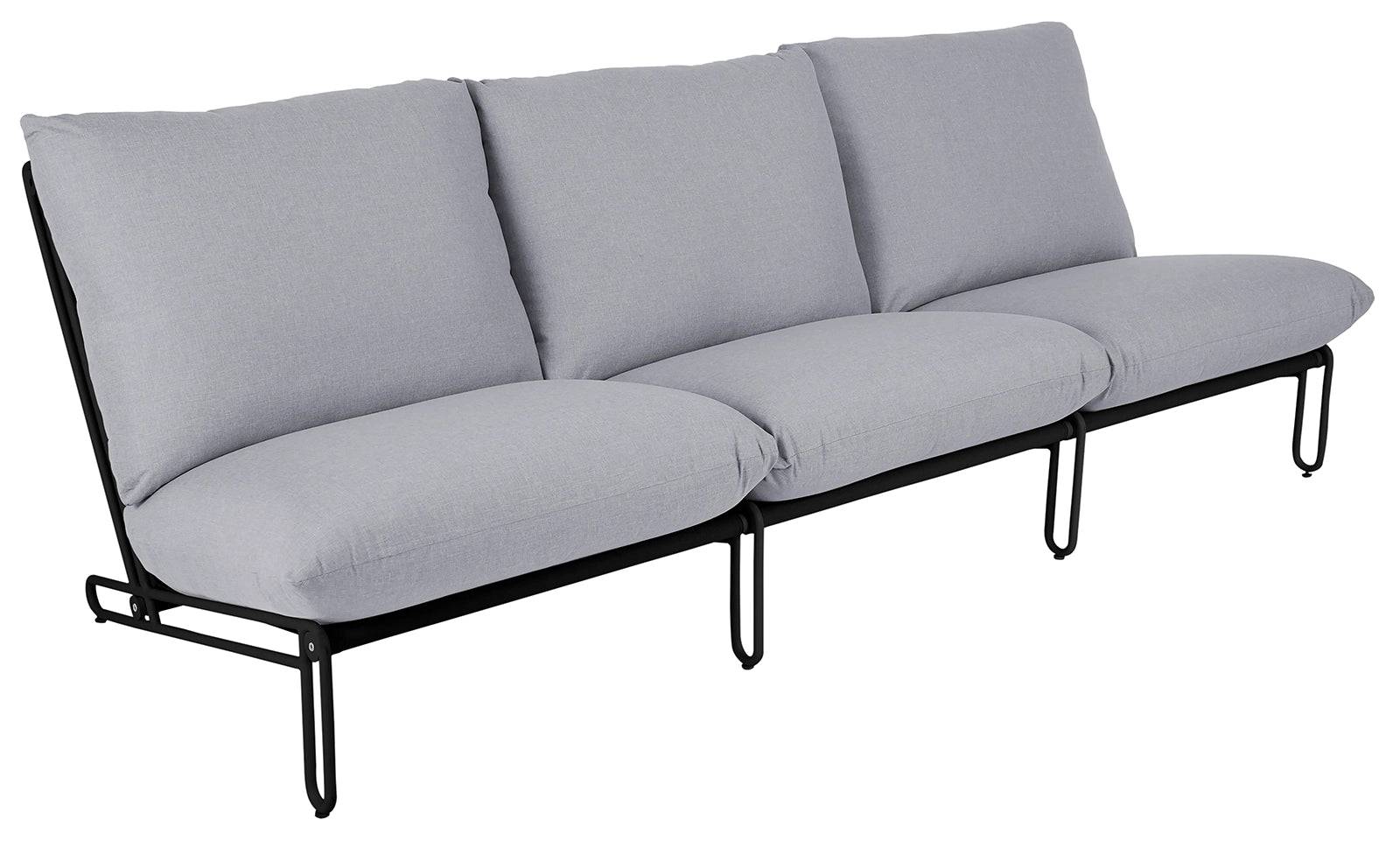 Brafab - Blixt 3-sits soffa Svart/Grå