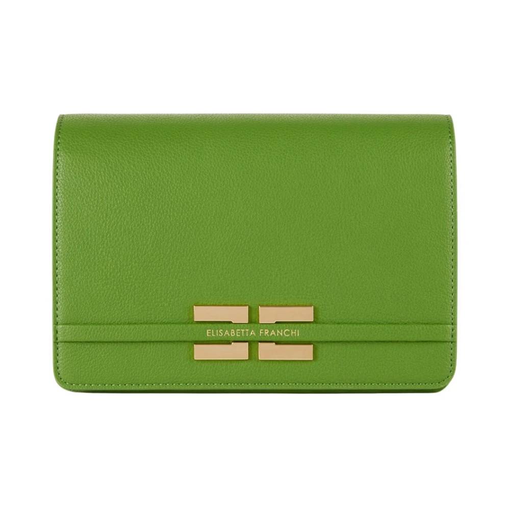 Elisabetta Franchi Crossbody Taske - Tasker - Dame - Grøn - ONE SIZE - Bomuld