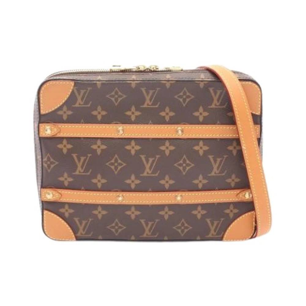 Louis Vuitton Vintage Pre-owned Vintage Monogram Skuldertaske - Vintage - Herre - Brun - ONE SIZE - Uld