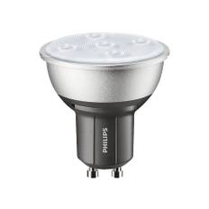 Philips LED GU10 4W(35W) 822-827 305lm 25° DimTone Sort/Sølv