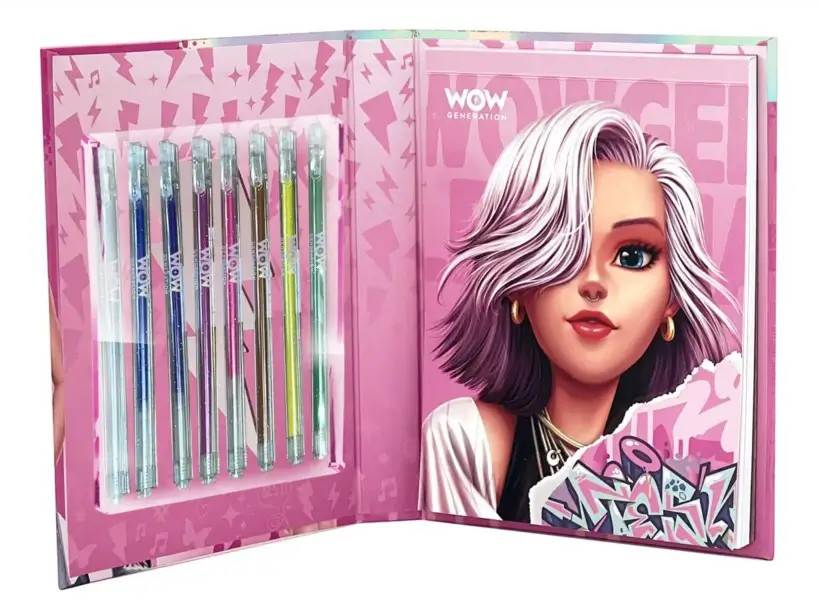 WOW® GENERATION Metallic Gel Pen with coloring notebook