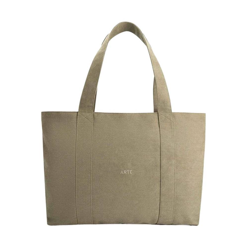 Arte Antwerp Canvas Tote Bag - Tasker - unisex - Grøn - ONE SIZE - Bomuld