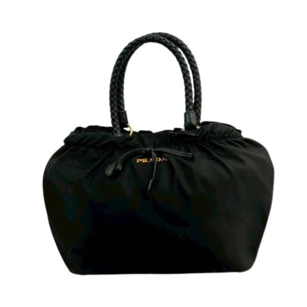Prada Vintage Pre-owned Vintage Nylon Håndtaske - Vintage - Dame - Sort - ONE SIZE - Nylon