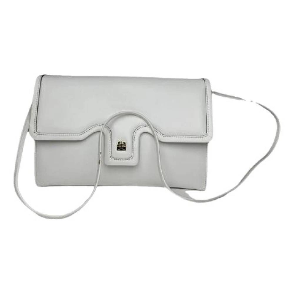 Givenchy Pre-owned Pre-owned Læder Skuldertaske - Vintage - Dame - Hvid - ONE SIZE - Uld