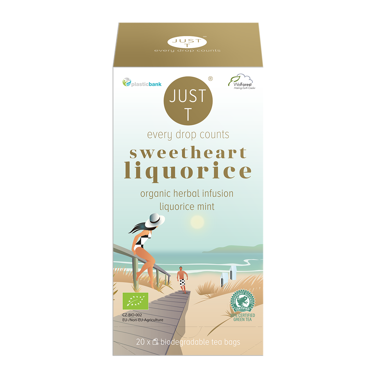 Just T Sweetheart Liquorice Brev te