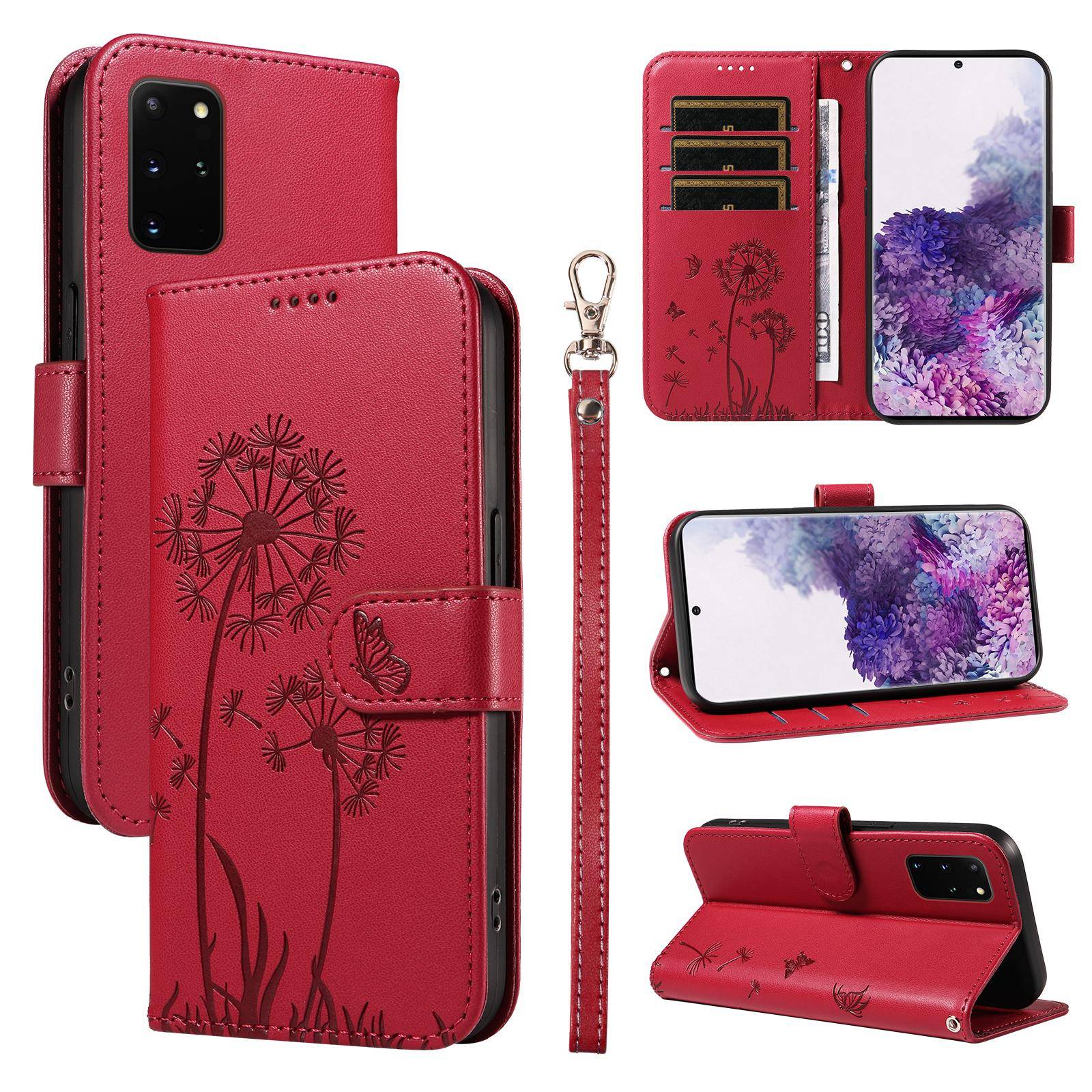 Flippfodral För Samsung Galaxy S10 Lite S10e S20 5G PU-läderfodral, Galaxy S21 Plus S21 Ultra Core Telefonfodral rosa guld färg