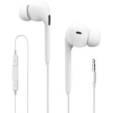 iPhone Earphones for iPhone Max Remote Stereo Callable Earphones, Wired, 7/7P/8/8P/X/XS/XR/XS /11/12/12Pro, etc. (White) Earphones, Control,