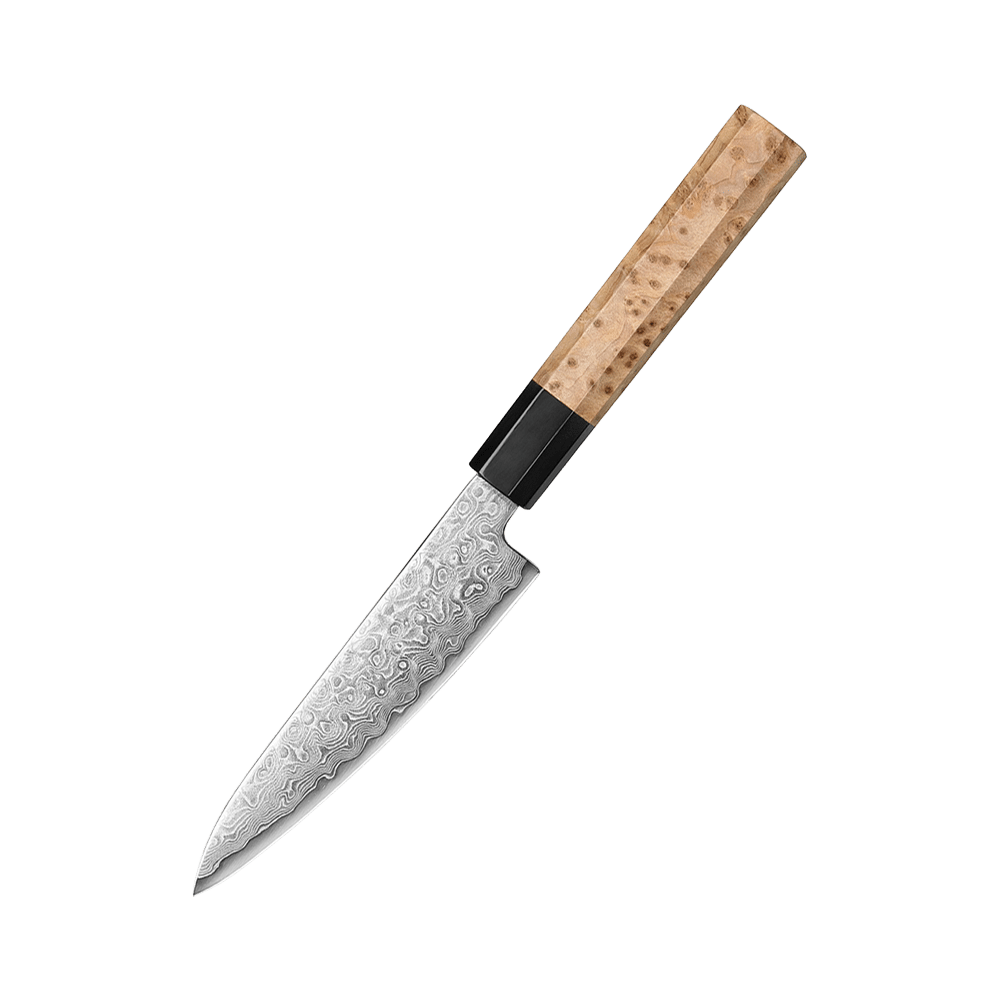 Ao bōzu | Petty 135 mm | Japansk utility kniv | Blue 2 / Aogami 2 & Damaskus49.