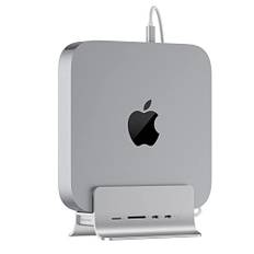 PULWTOP USB C-HUB för Mac Mini, 5-i-1 USB HUB-adapter, Mac Mini, M.2 NVMe SSD-expansionsstöd, dockningsstation med 2 USB C-portar, SD/TF-kort, M.2 SSD (ingår inte)