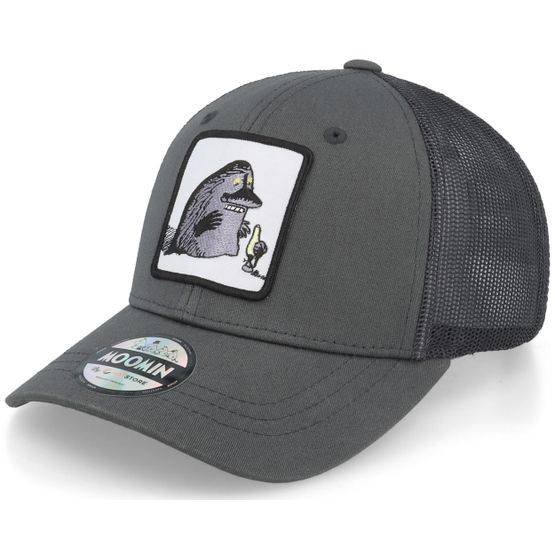 Moomin - Grå trucker Keps - Kids The Groke Grey/Black Trucker @ Hatstore