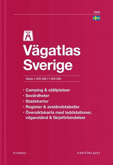 M Vägatlas Sverige 2026