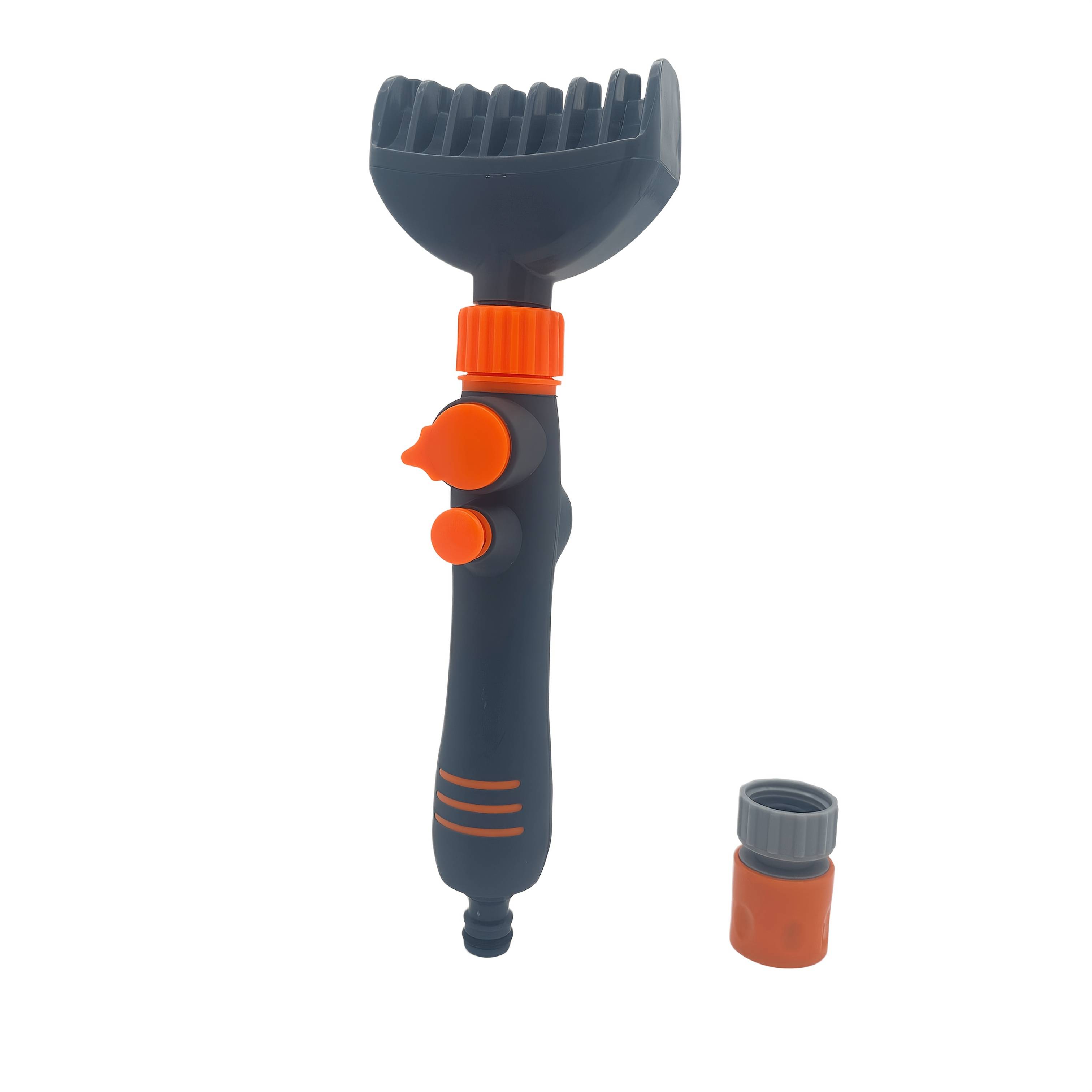 TEMU Pool Filter Cleaning Brush With | Garden Flower Sprinkler, Adjustable Cleaning Nozzle With Water , Fixed Switch, No Electricity Needed, Portable, Plastic Handle